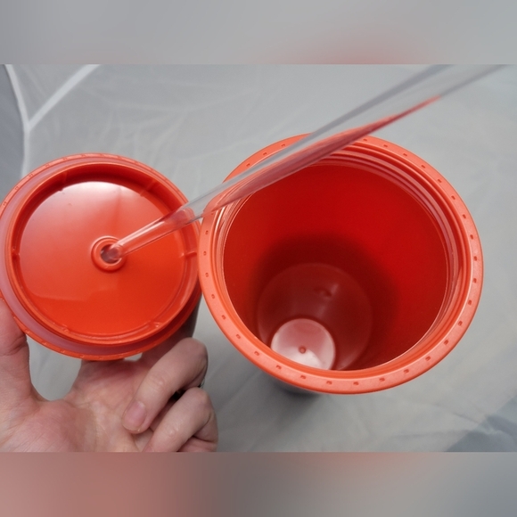 Starbucks 2020  Red Turquoise and Blue Watercolor Venti Tumble - Picture 2 of 6